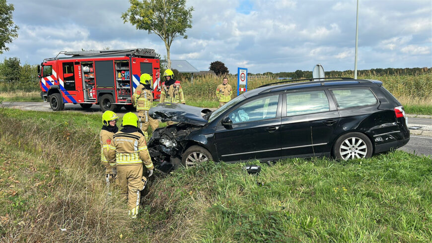 Twee auto’s botsen op Noorderbaan (N275) ter hoogte van Kaumeshoek bij Beringe