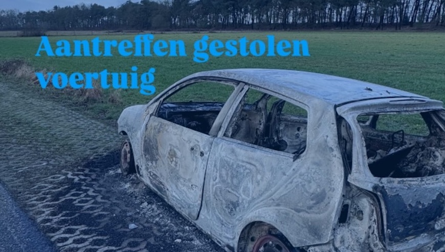 Uitgebrande auto aangetroffen in Meijel