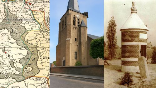 Van links naar rechts | Kaart van de peel in de 17e eeuw, middeleeuwse kerktoren van Meijel, de zeer oude Willibrordusput