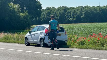 2025_06_20-Kop-staartbotsing-met-auto-met-kinderen-op-de-Heldensedijk-in-Meijel-1 Foto's | Edward Media