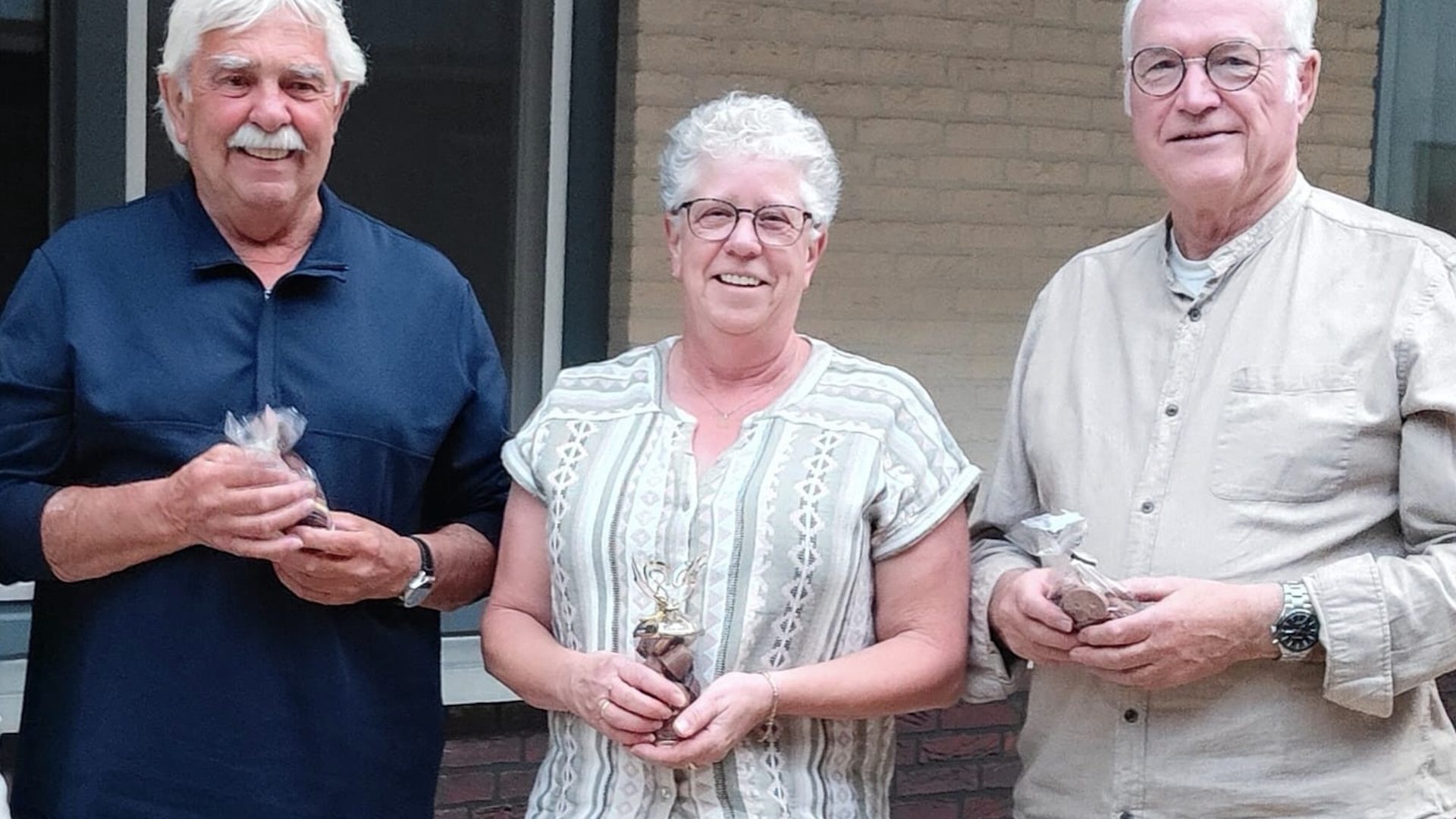 V.l.n.r. Wim Beeks, Marlies van de Moosdijk en Tom van Bakel