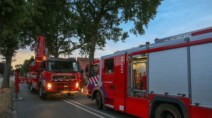 Brandweer verwijderd tak Tramstraat Roggel-8 Brandweer verwijderd tak Tramstraat Roggel-8