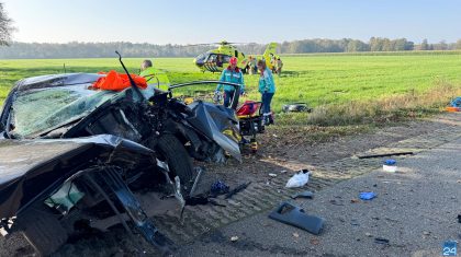 Ernstig ongeval auto eenzijdig Boerderijweg Neer-2