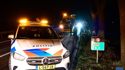 Fietsers op de N275 Venloseweg 1 februari 2024 - JL-5