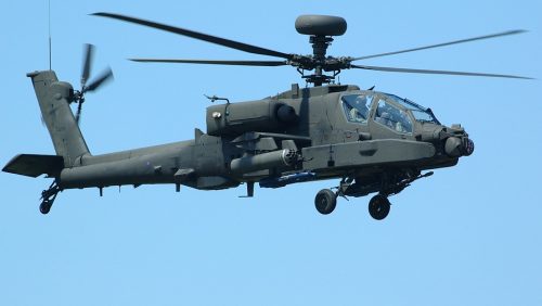 Helikopter Apache Militaire oefening