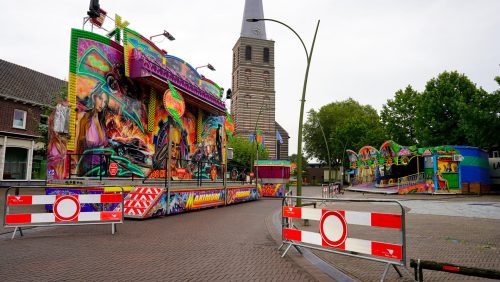 Kermis Meijel 2024 opbouw vrijdagmorgen-19