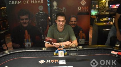 Kevin Arens wint lokaal kampioenschap in Meijel en kwalificeert zich voor finale ONK Poker