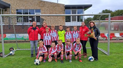 Logopedie Lieke nieuwe shirtsponsor RKMSV JO12-1