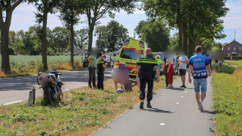 Motor aangereden door legerjeep Nederweerterdijk Meijel-3