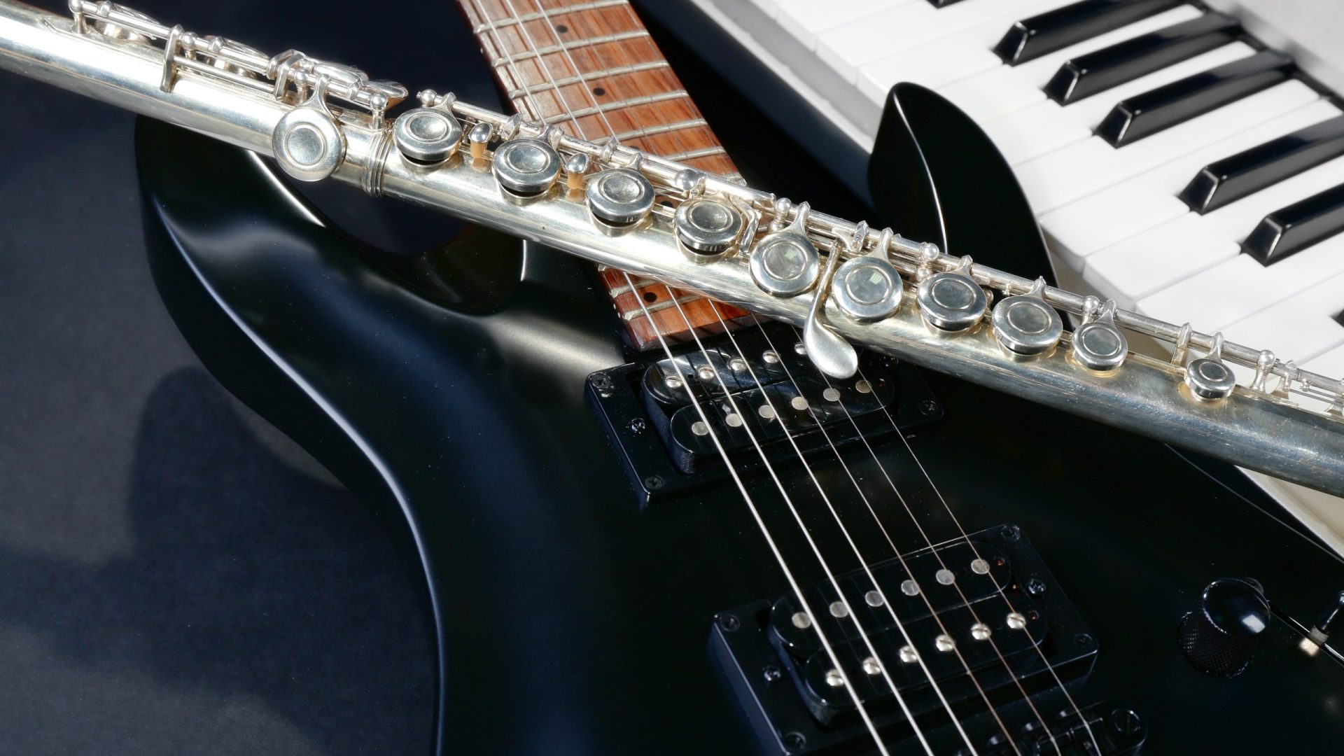 Musical instruments, closeup