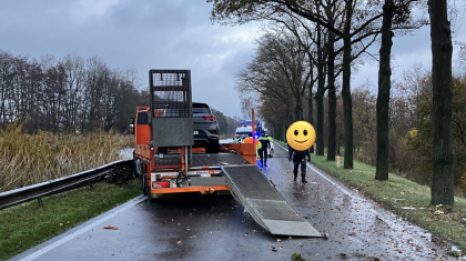 Ongeval met vrachtwagen N275 in Meijel