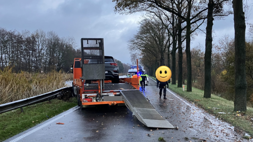 Ongeval met vrachtwagen N275 in Meijel