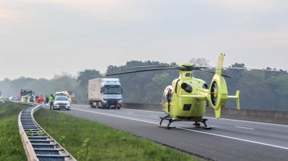 Persoon aangereden door vrachtwagen A67 Helden-3