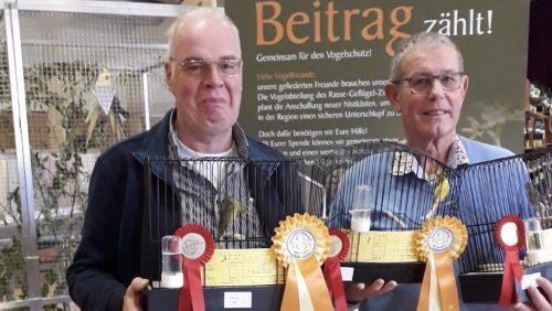 Theo Minten en Coen Steegs winnaars op vogelshow in Wörrstadt