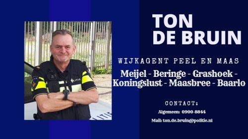 Ton de Bruin wijkagent Meijel