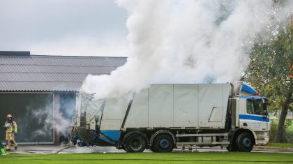 Vrachtwagenbrand Ospelerweg Heusden-4