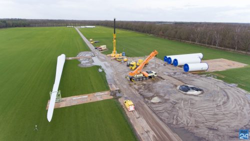 Windpark Heibloem aankomst onderdelen-4